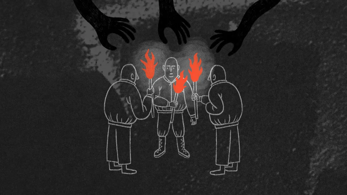 Ilustrace k knize Krev Kruh Černá