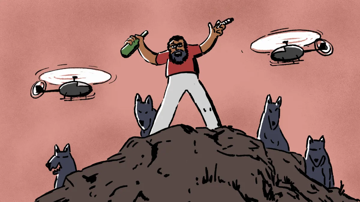 Ilustrace k knize Cikánský Mojžíš. Anarchistická Tóra