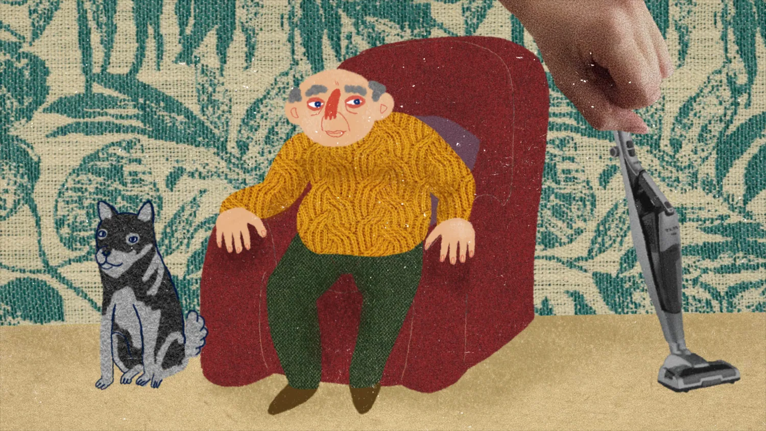 Ilustrace k knize Jeřábi táhnou na jih